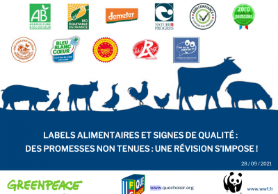 Labels alimentaires et signes de qualité – Promesses non tenues : une révision s’impose !